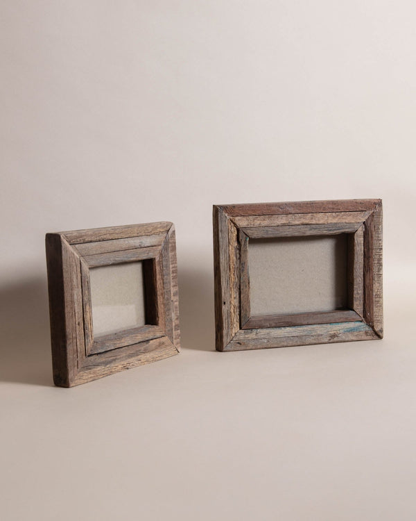 Chunky Wooden Photo Frames (Set of 2) - Lone Fox