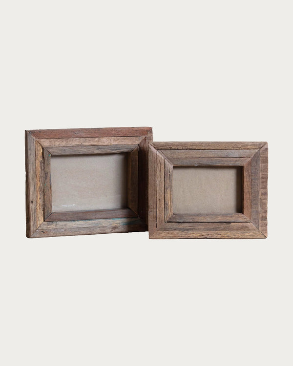 Chunky Wooden Photo Frames (Set of 2) - Lone Fox