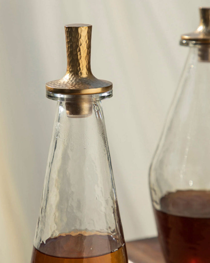 Classic Hammered Glass Decanter - Lone Fox