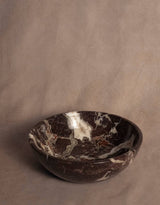 Classic Large Marble Bowl - Red Zebra Marble - Levanto - Lone Fox
