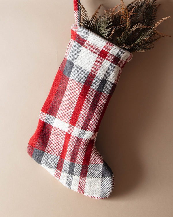 Classic Plaid Stocking - Lone Fox