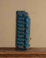 Cobalt Painted Tramp Art Wall Cabinet, American, 1900's - Lone Fox