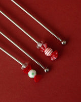 Cocktail Stirrers w/ Hand Blown Glass Candies (Set of 4) - Lone Fox