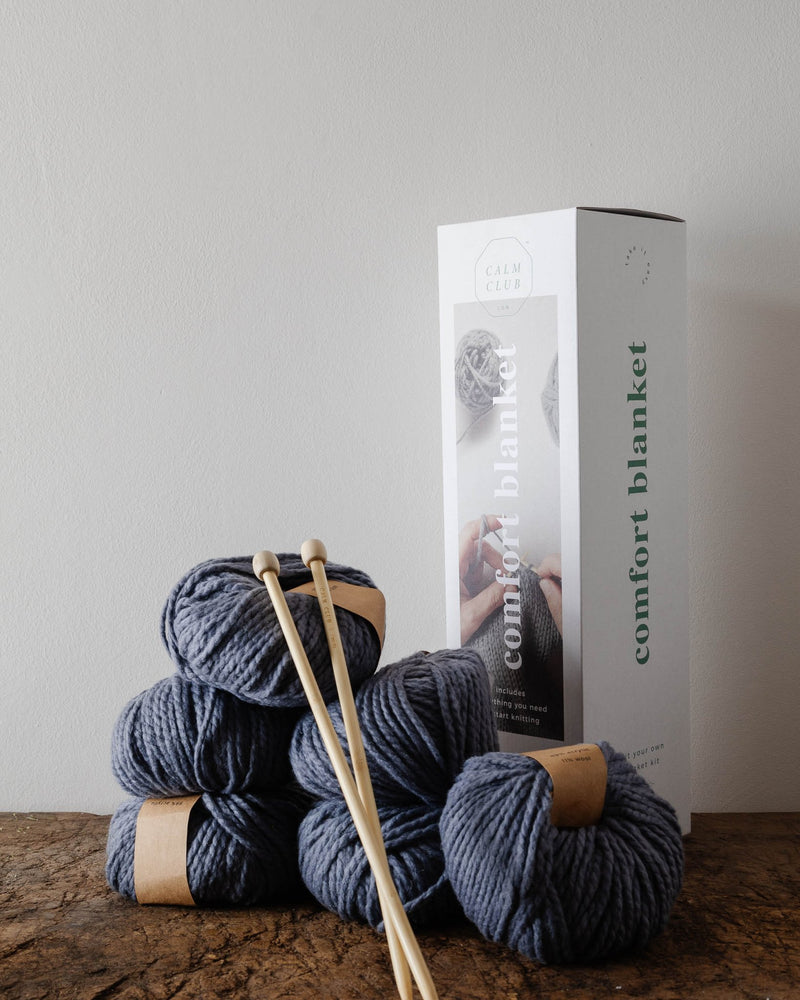 Comfort Blanket Knitting Kit - Lone Fox