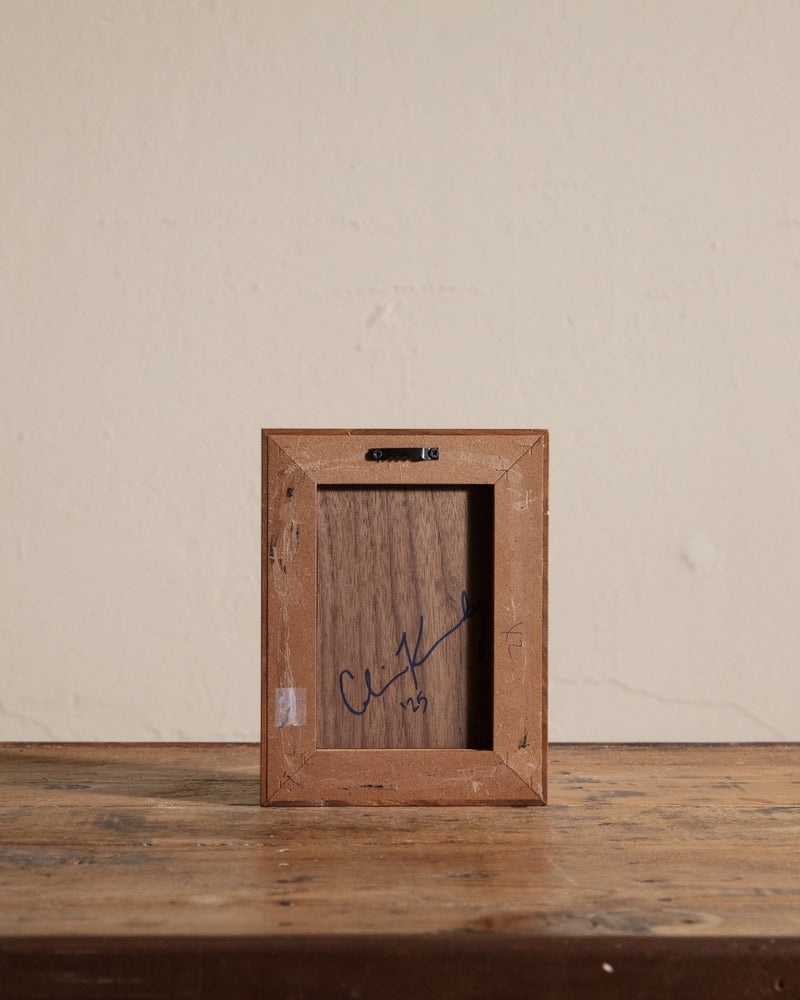 Contemporary Stoneware Tiles in Walnut Frame by Colin Kennedy 1 - Lone Fox