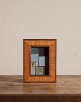 Contemporary Stoneware Tiles in Walnut Frame by Colin Kennedy 1 - Lone Fox