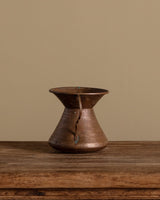 Copper Hammered Vase w/ Twisted Handles - Lone Fox