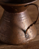 Copper Hammered Vase w/ Twisted Handles - Lone Fox