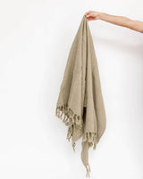 Cotton Woven Waffle Throw - Lone Fox