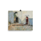 "Courtyard in Morocco" Art Print - Lone Fox
