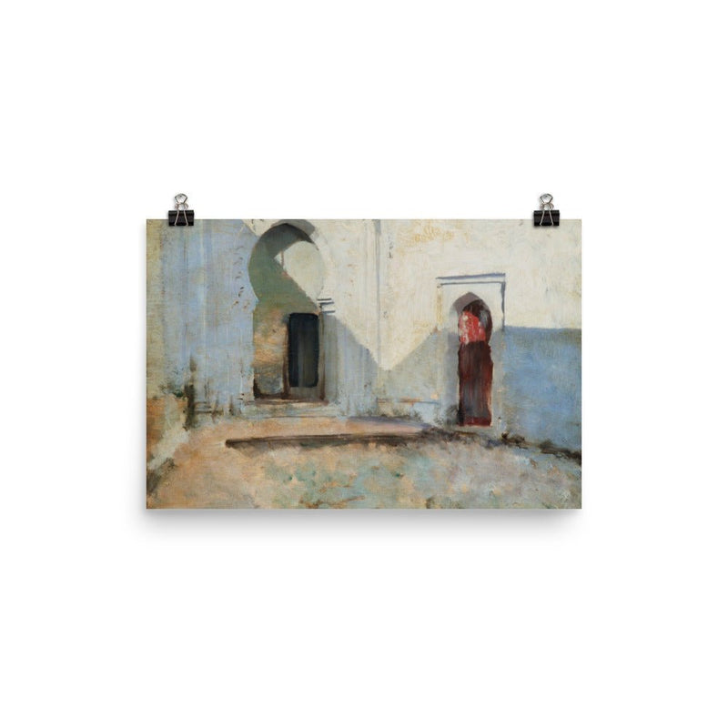 "Courtyard in Morocco" Art Print - Lone Fox