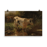 "Cow beside a Ditch” Art Print - Lone Fox