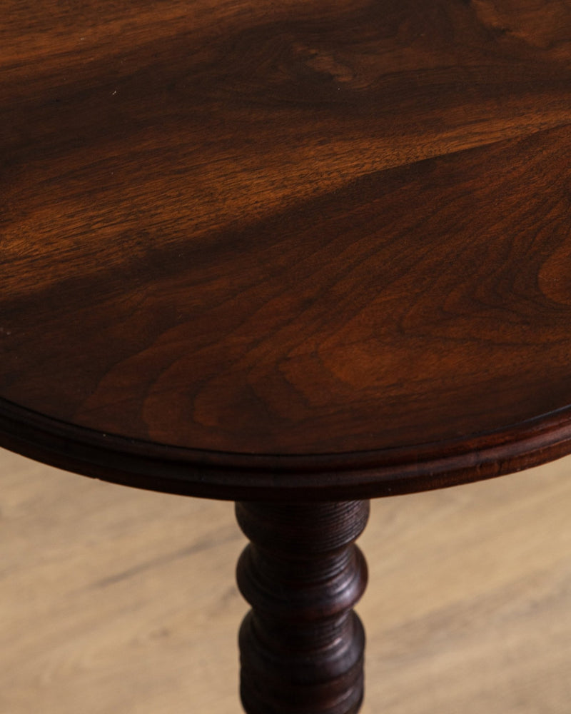 Craftsman Turned Tripod Leg Side Table, 1940's - Lone Fox