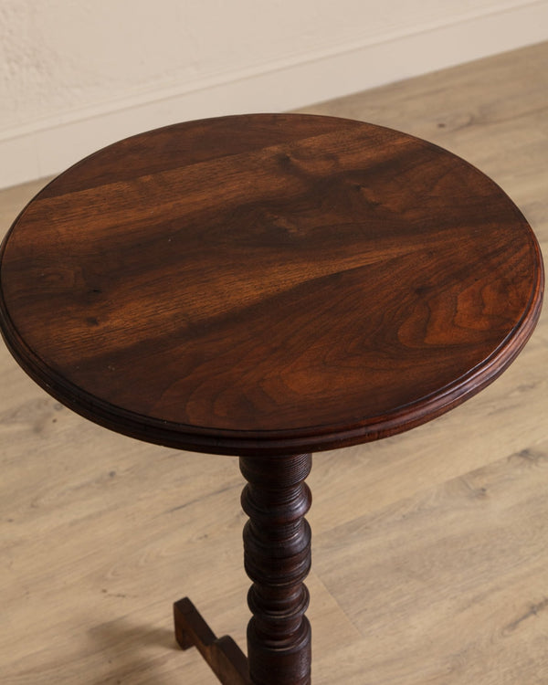 Craftsman Turned Tripod Leg Side Table, 1940's - Lone Fox