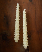 Cream Tree Taper Candles - Lone Fox