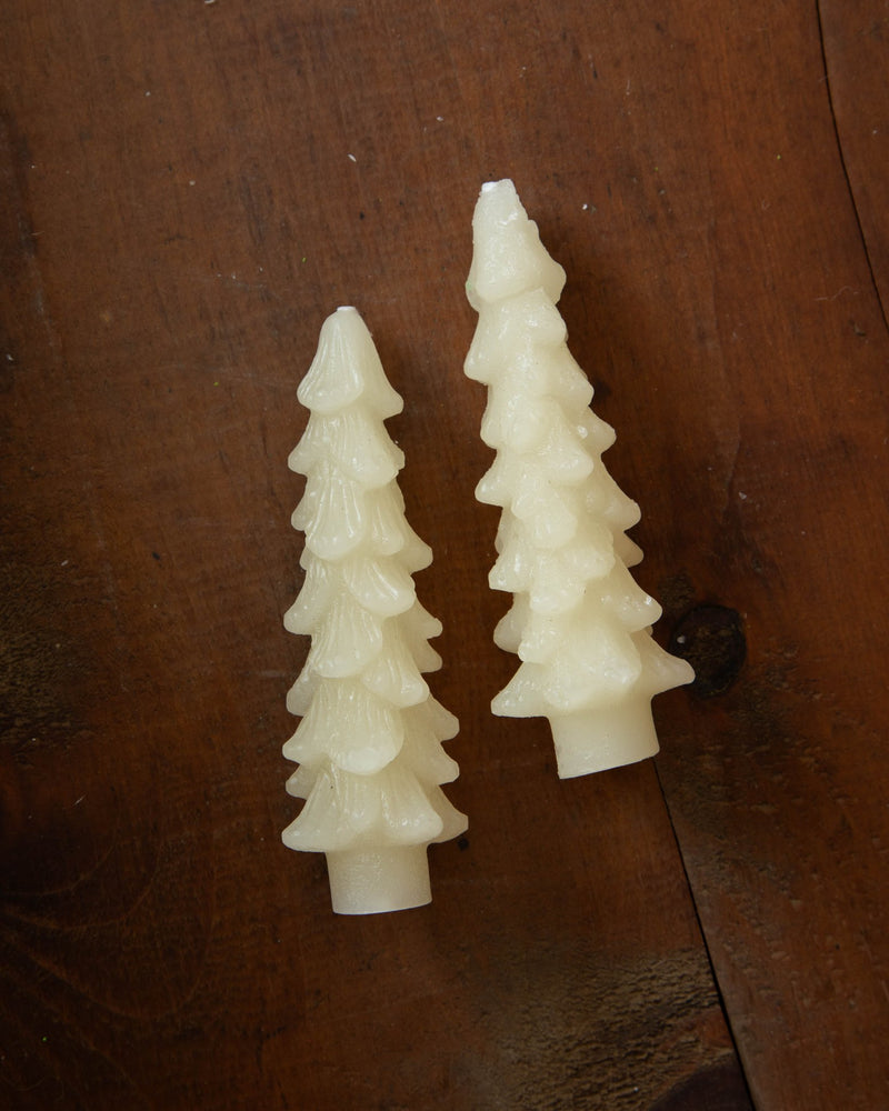 Cream Tree Taper Candles - Lone Fox