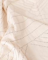 Crescent Hand Sewn Cotton Quilt - Charcoal - Lone Fox