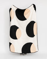 Crescent Hand Sewn Cotton Quilt - Charcoal - Lone Fox