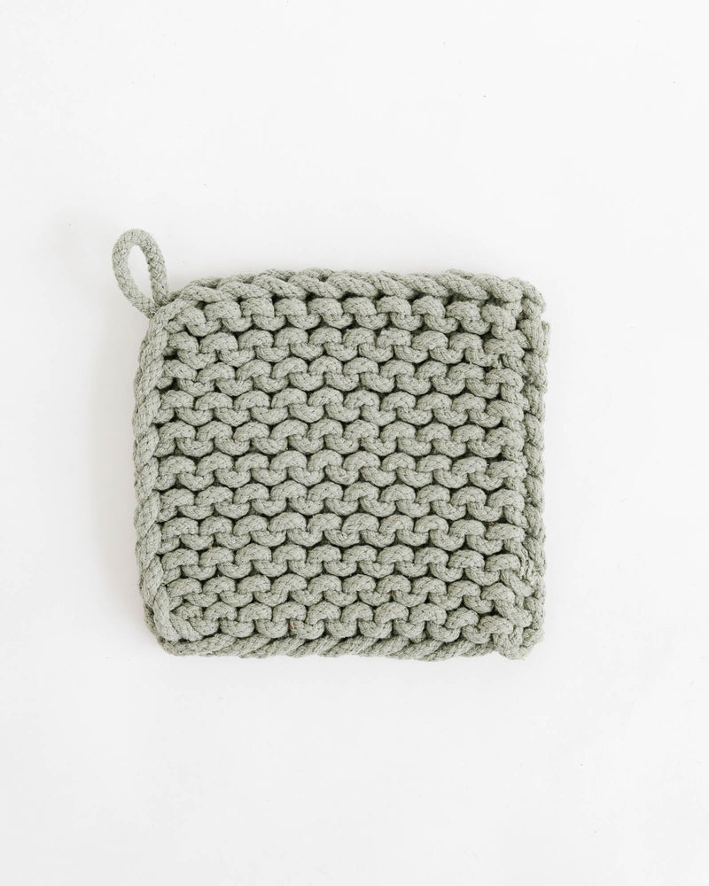 Crocheted Pot Holder - Citronella - Lone Fox