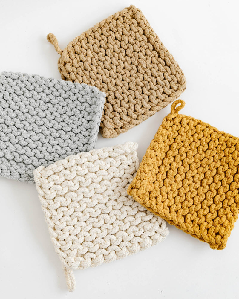 Crocheted Pot Holder - Desert Hues - Lone Fox