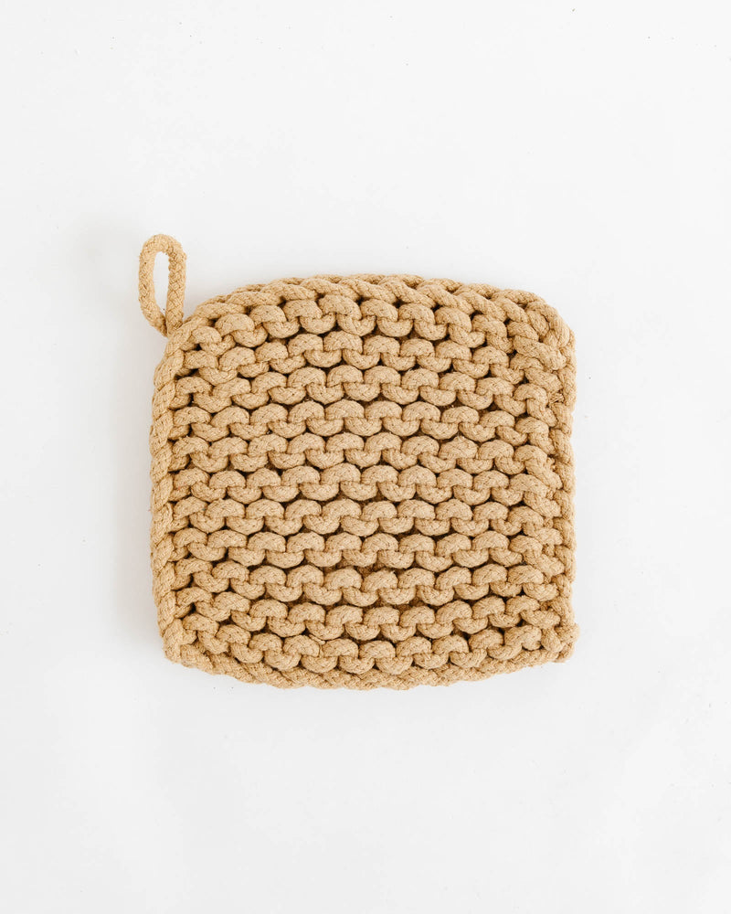 Crocheted Pot Holder - Pastel - Lone Fox