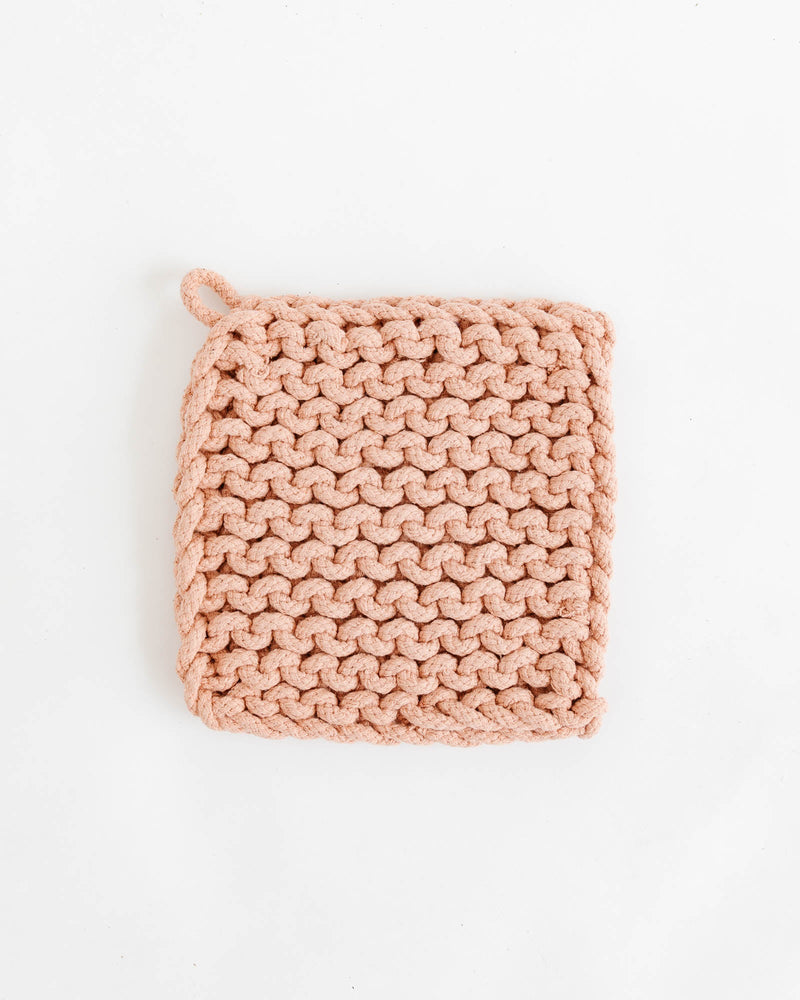 Crocheted Pot Holder - Pastel - Lone Fox