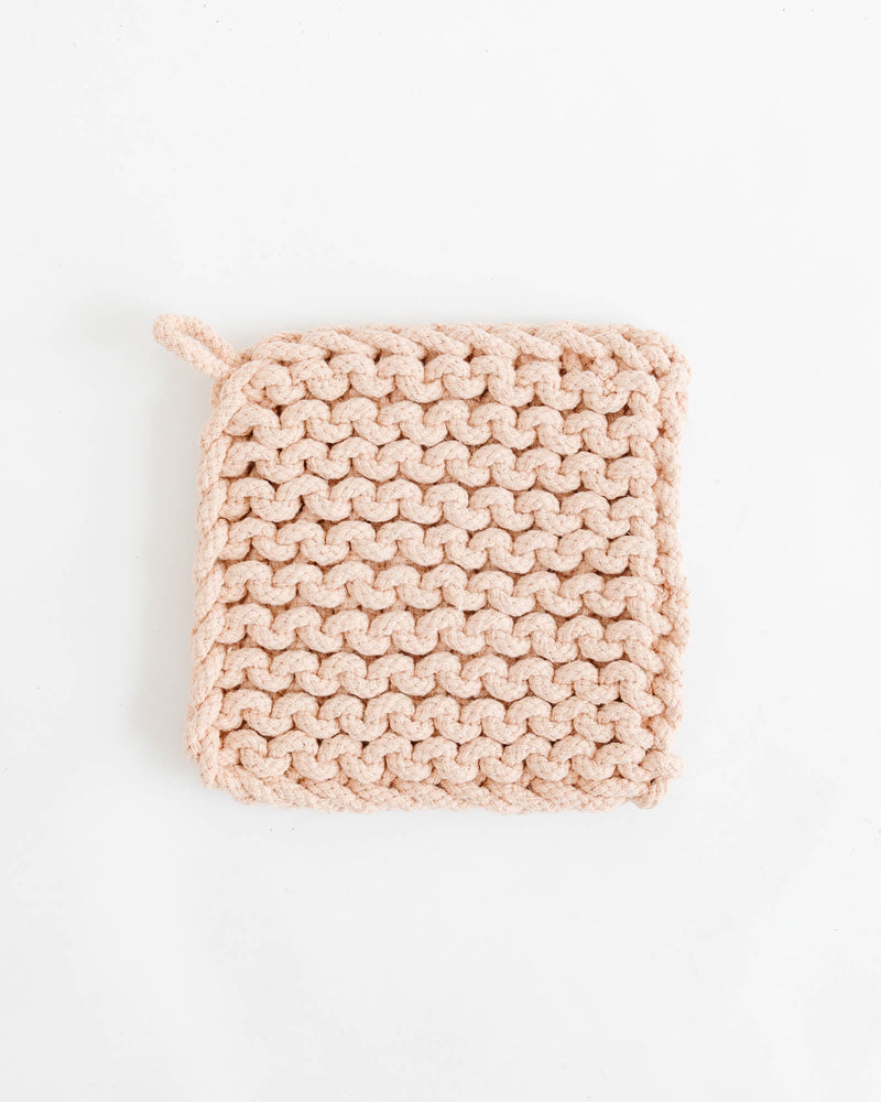 Crocheted Pot Holder - Pastel - Lone Fox