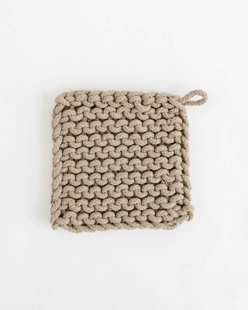 Crocheted Pot Holder - Rustic - Lone Fox