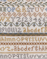Cross Stitch Alphabet Sampler, American, Early 20th Century - Lone Fox