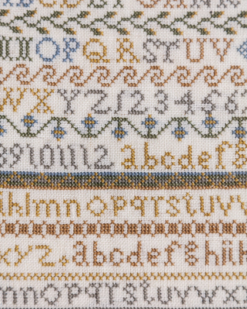 Cross Stitch Alphabet Sampler, American, Early 20th Century – Lone Fox