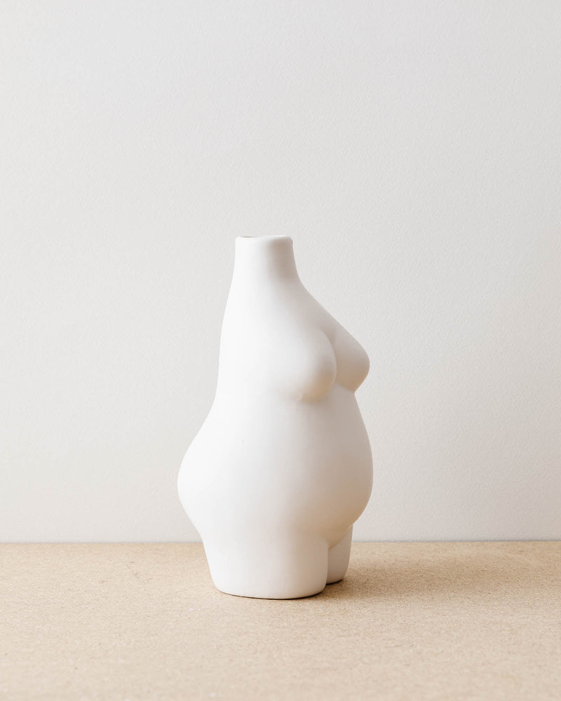 Curvy Ceramic Body Vase - Lone Fox