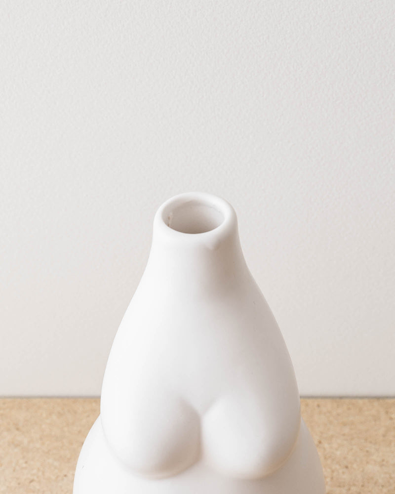 Curvy Ceramic Body Vase - Lone Fox