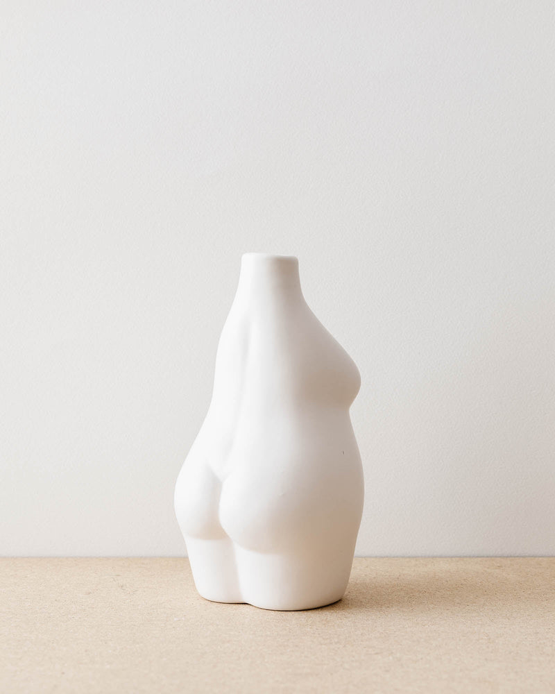 Curvy Ceramic Body Vase - Lone Fox