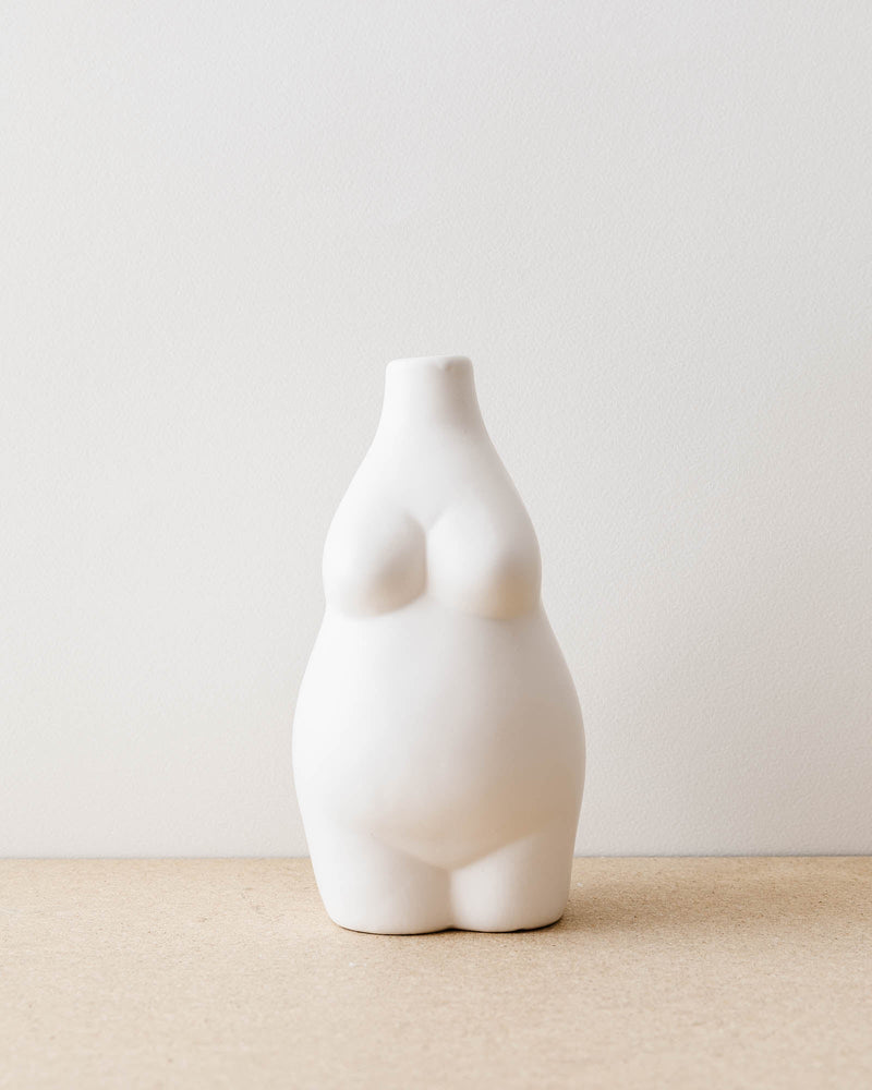 Curvy Ceramic Body Vase - Lone Fox