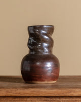 Curvy Neck Studio Pottery Vase, American, Mid-20th Century - Lone Fox