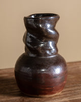 Curvy Neck Studio Pottery Vase, American, Mid-20th Century - Lone Fox