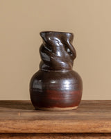 Curvy Neck Studio Pottery Vase, American, Mid-20th Century - Lone Fox