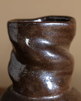 Curvy Neck Studio Pottery Vase, American, Mid-20th Century - Lone Fox