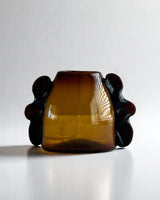Dalia Amber Glass Bud Vase - Lone Fox