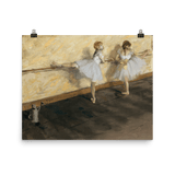 "Dancers Practicing Barre" Art Print - Lone Fox