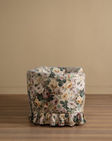 Danish Banana Sofa w/ Pleated Skirt in Original Floral, 1960's - Lone Fox