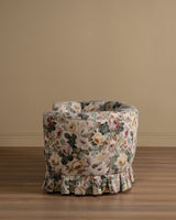 Danish Banana Sofa w/ Pleated Skirt in Original Floral, 1960's - Lone Fox