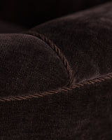 Danish Cabinetmaker Corner Sofa in Truffle Chenille, 1950's - Lone Fox