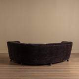 Danish Cabinetmaker Corner Sofa in Truffle Chenille, 1950's - Lone Fox