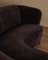 Danish Cabinetmaker Corner Sofa in Truffle Chenille, 1950's - Lone Fox