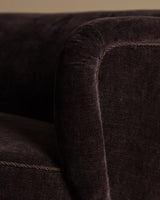 Danish Cabinetmaker Corner Sofa in Truffle Chenille, 1950's - Lone Fox