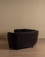 Danish Cabinetmaker Corner Sofa in Truffle Chenille, 1950's - Lone Fox