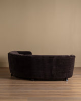 Danish Cabinetmaker Corner Sofa in Truffle Chenille, 1950's - Lone Fox