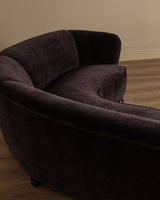Danish Cabinetmaker Corner Sofa in Truffle Chenille, 1950's - Lone Fox