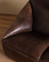 Danish Leather Sofa Manner of Gerard Van Der Berg, 1970's - Lone Fox